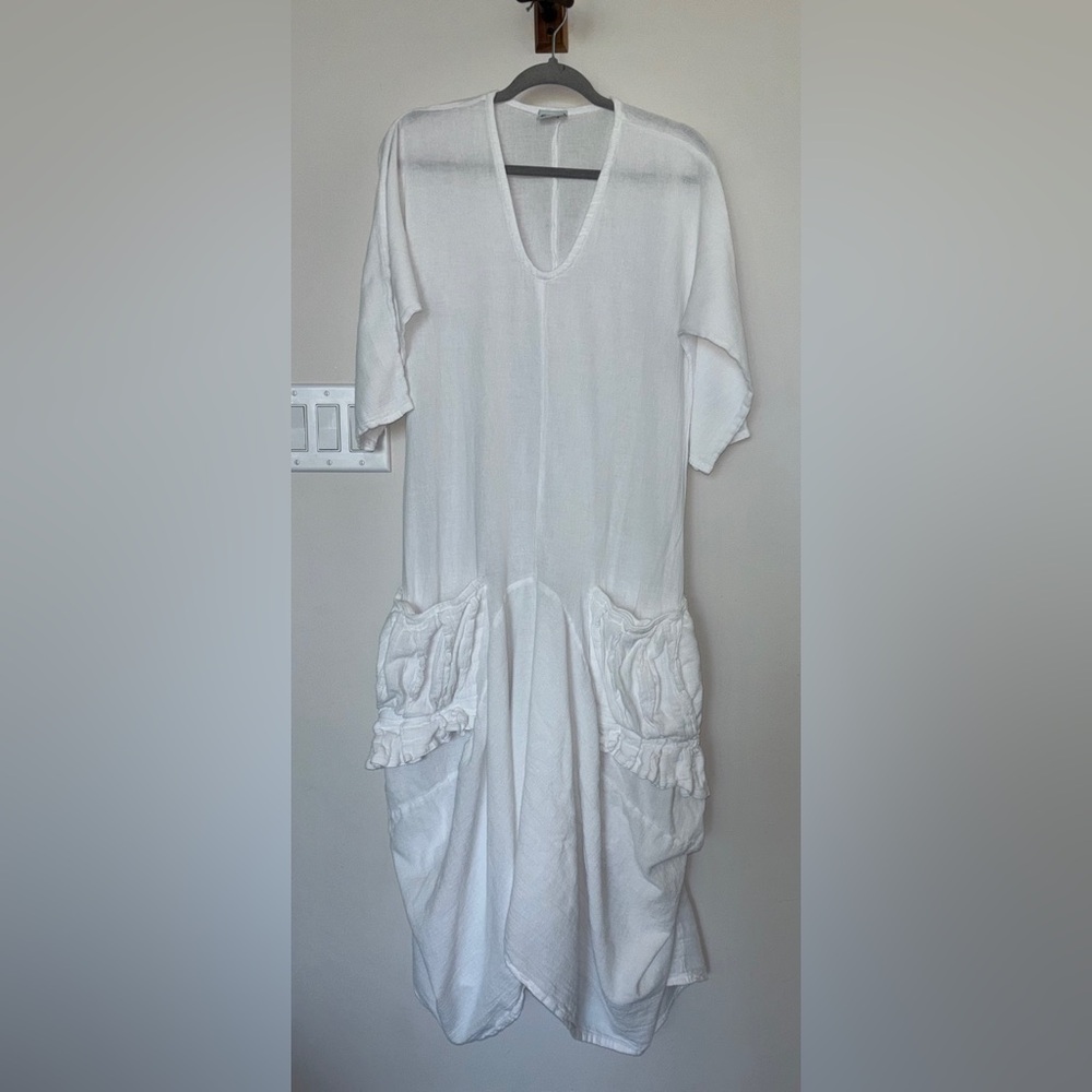 “Oh My Gauze!” 100% Cotton White 🤍 Dress. (Size 1 ((out of 3 sizes 1,2,3)small)